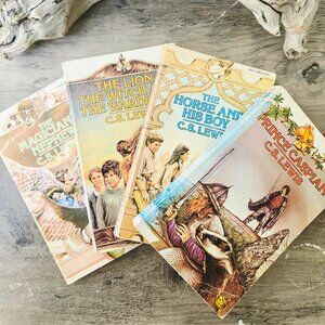 3/$35🌼Vintage 1980s Chronicles of Narnia Paperbacks – Books 1–4 – GUC